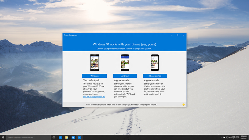 Illustration for article titled Cómo funcionará Windows 10 conectado con tu Android o iPhone